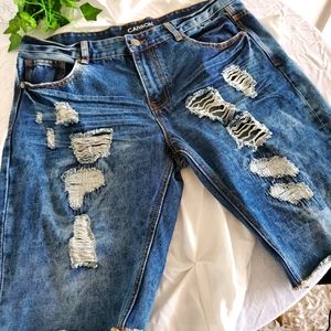 Men denim short